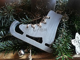 滑冰,圣誕飾品,溜冰