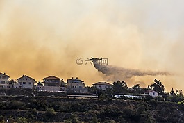 天空,火,燒傷