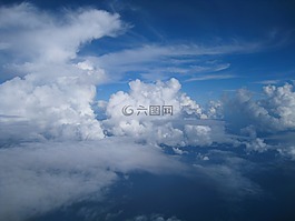 空中拍摄的照片,天空,白