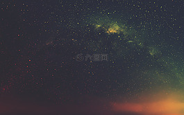 天空,夜,銀河