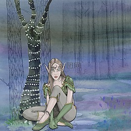 幻想,童話,elve