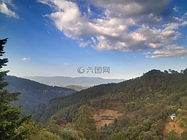 墨西哥,瓦哈卡,山