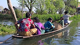 緬甸,船,人