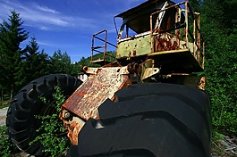 挖掘機,機械,生銹