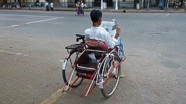 緬甸,出租車,輪椅