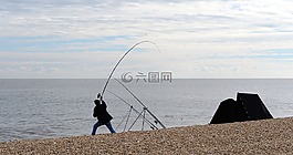 釣魚(yú),漁,海
