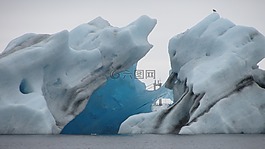 冰,冰島,冰山
