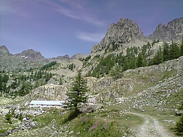 山,mercantour,徒步旅行