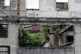 廢墟,破碎,孔