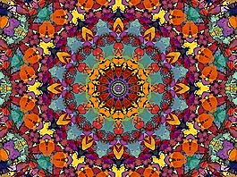 分形,萬花筒,曼陀羅