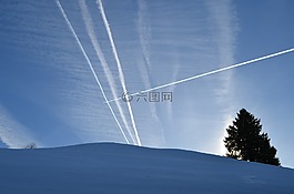 軌跡,冬天,天空