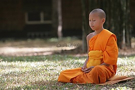 新手,男孩,佛教