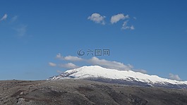 云,雪,山