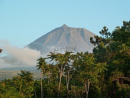 火山,自然,景观