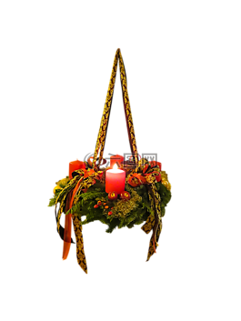 來(lái)臨,圣誕節(jié),來(lái)臨的花環(huán)