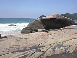 石,海灘,石頭