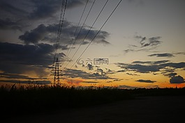 夜景,云,發(fā)光