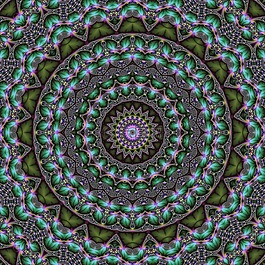 分形,萬花筒,曼陀羅