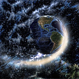 空間,星云,行星
