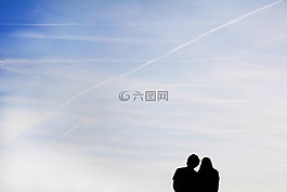 天空,對,夫婦