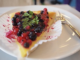 甜點,餡餅,覆盆子