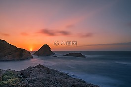背景,日落,abendstimmung