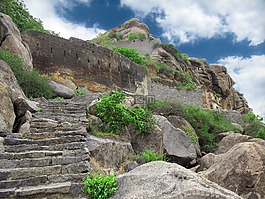 廢墟,古代,山