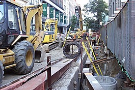 建設(shè),拖拉機(jī),紐約市