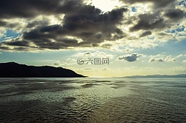 景觀,海,天空