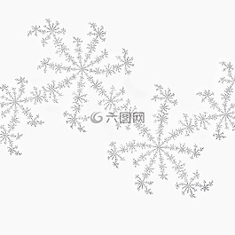 分形,白,雪