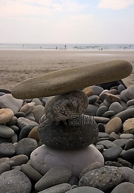 海灘,海,側(cè)