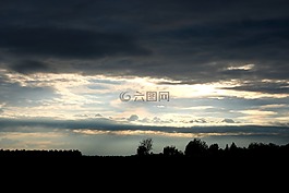云,雷暴,天空