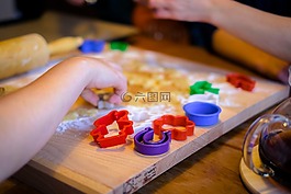 烤,餅干,圣誕餅干