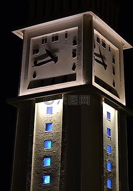 時鐘,夜,伊麗莎白