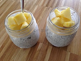 chiappudding,菠蘿,素食