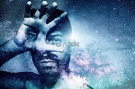 宇宙,魔術,男子