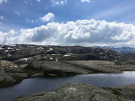 挪威,峽灣,巖石景觀