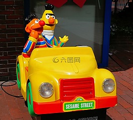 伯特和厄尼,sesamstrasse,电动汽车