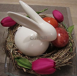復(fù)活節(jié),野兔,蛋