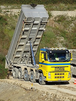 傾斜卡車,卡車,kieswerk