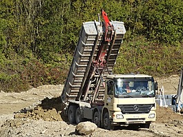 傾斜卡車,卡車,kieswerk