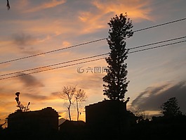 尼泊爾語的,天空,顏色