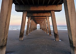 碼頭海灘,海洋,水