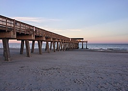 碼頭海灘,海洋,水