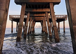 碼頭海灘,海洋,水