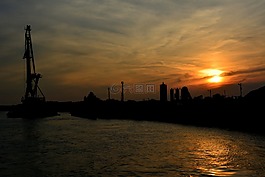 日落,太陽,天空