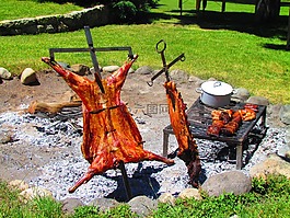 烧烤,阿根廷,肉