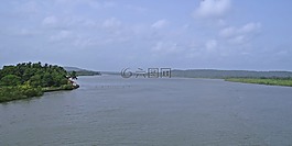 chapora 河,果阿,印度