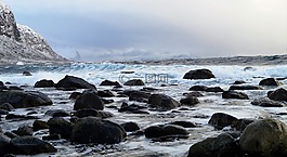 海洋,山,景觀