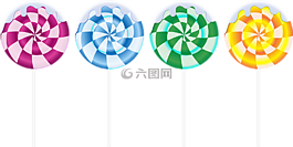 甜品,剪貼畫,在一根棍子上